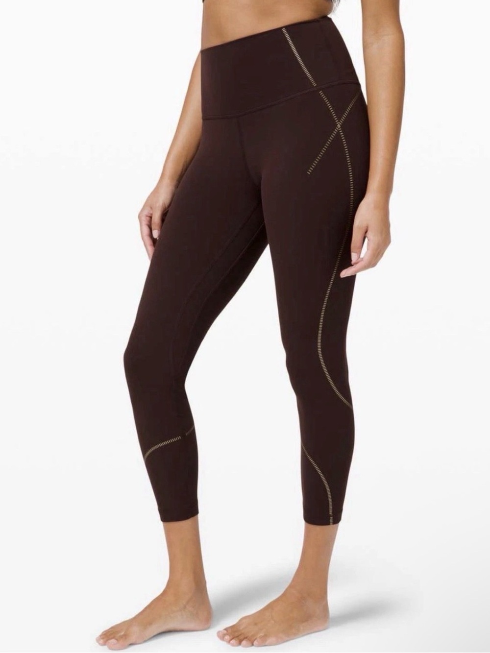 Lululemon Align High-Rise Crop Gold French Press I Size 4